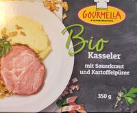 Bio Kasseler mit Sauerkraut und Kartoffelpüree