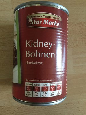 Kidney-Bohnen dunkelrot front packaging