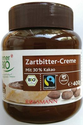 Zartbitter-Creme front packaging