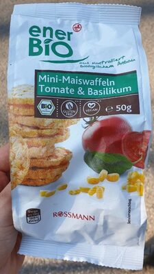 Mini galette de mais à la tomate et basilic front packaging