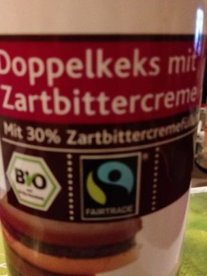 Doppelkeks mit Zartbittercreme