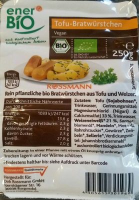 Tofu bratwürstchen