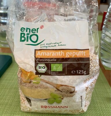 Bio Amaranth gepufft front packaging