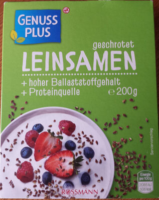 Leinsamen geschrotet