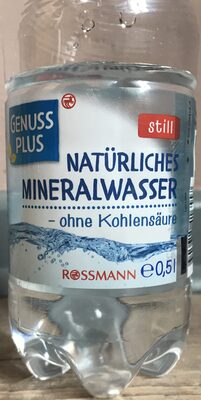 Natürliches Minaralwasser front packaging