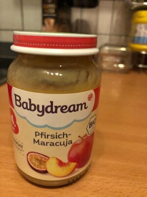 Pfirsich-Maracuja Babybrei front packaging