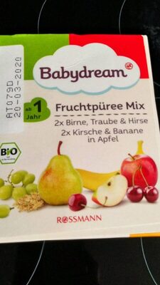 Bio frucht und getreidepuree