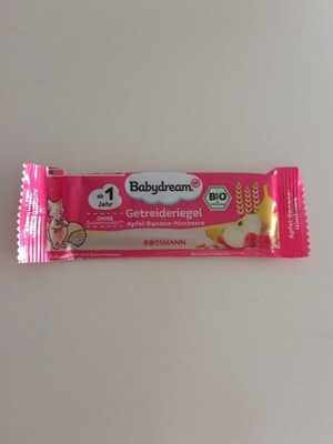 Getreideriegel Apfel-Banane-Himbeere