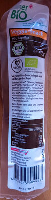 Veggie-Snack mit Paprika front packaging