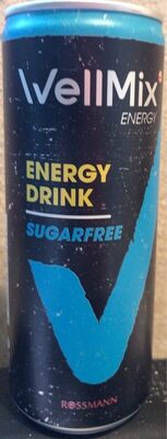 WellMix Energydrink Sugarfree front packaging