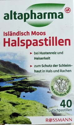 Isländisch Moos Halspastillen