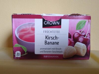 Kirsch-Banane Früchtetee front packaging