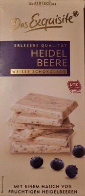 Heidelbeere weisse Schokolade front packaging
