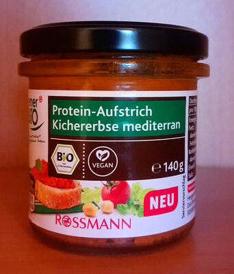 Protein-Aufstrich Kichererbse mediterran