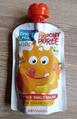 Fruchtpüree Kids, Pfirsich-mango-banane front packaging