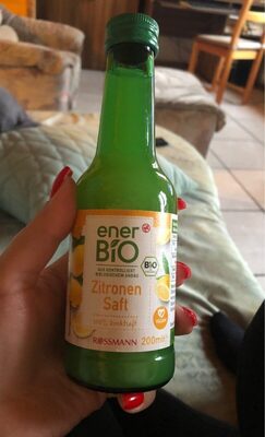 Jus de citron front packaging