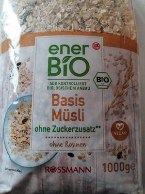 Basis Müsli ohne Zuckerzusatz