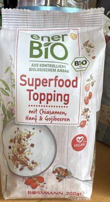Superfood Topping mit Chiasamen, Hanf & Gojibeeren