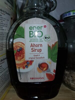 Ahornsirup front packaging