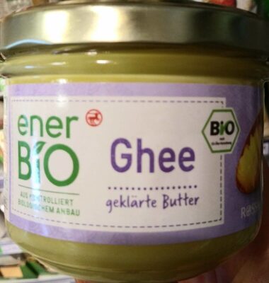 Ghee geklärte Butter front packaging