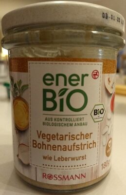 Vegetarischer Bohnenaufstrich front packaging