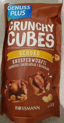 Crunchy Cubes Schoko front packaging