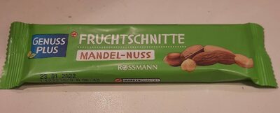 Fruchtschnitte Mandel-Nuss front packaging