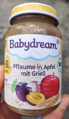 Pflaume in Apfel mit Grieß