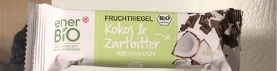 Fruchtriegel Kokos & Zartbitter front packaging