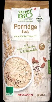 rossmann enerBiO Porridge Basis Bioland 500g 2,89€ 1kg 5.78€ front packaging