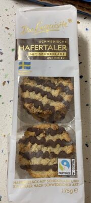 Schwedische Hafertaler mit schokolade