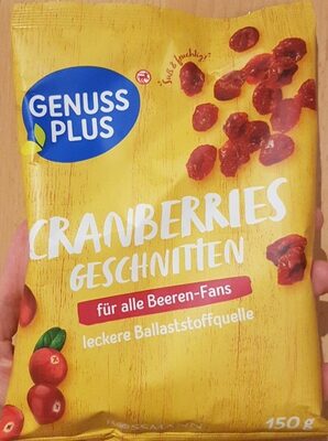 Cranberries Geschnitten