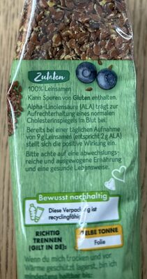 Leinsamen geschrotet ingredients label