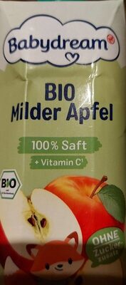 Bio milder Apfel front packaging