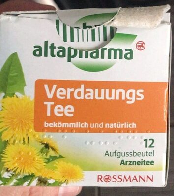 Verdauungs Tee front packaging
