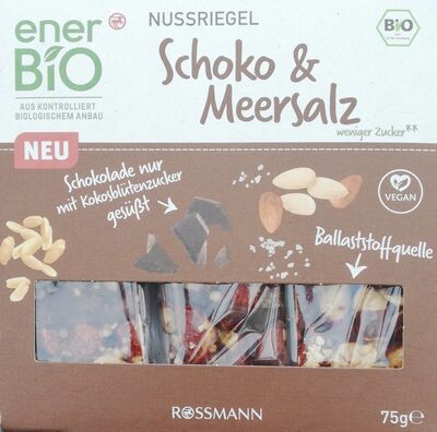 Nussriegel Schoko Meersalz