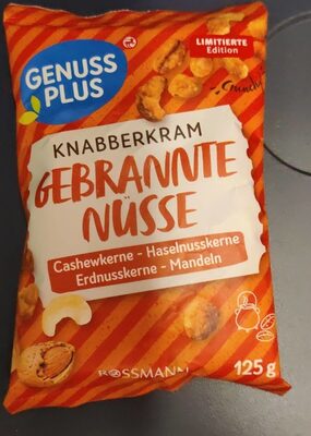 Knabberkram - Gebrannte Nüsse front packaging