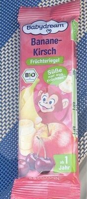 Früchteriegel Banane-Kirsch front packaging
