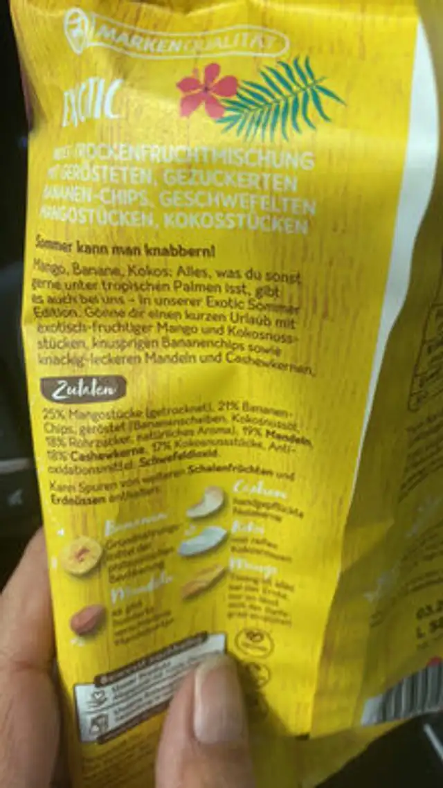 Unknown ingredients label