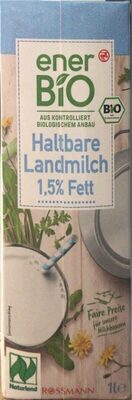 Milch 1,5% front packaging