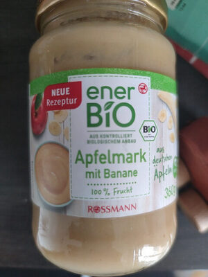 Apfelmark mit Banane