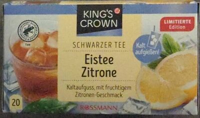 Schwarzer Tee Eistee Zitrone