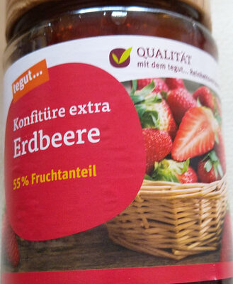 Konfitüre extra Erdbeere front packaging