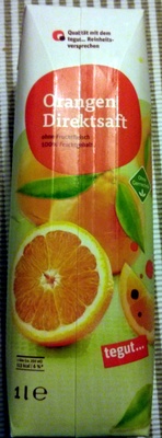 Orangen direktsaft