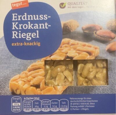 Erdnuss-Krokant-Riegel