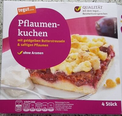 Pflaumenkuchen front packaging