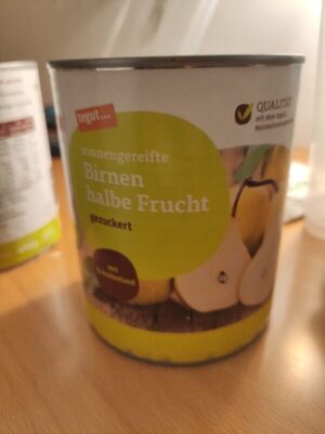 Birnen halbe Frucht