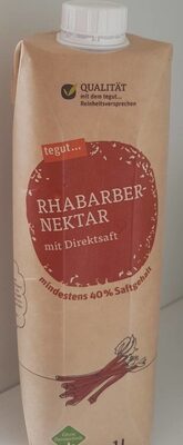 Rhabarber Nektar mit Direktsaft