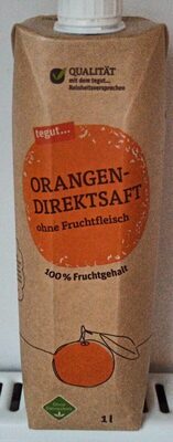 Orangen-Direksaft front packaging