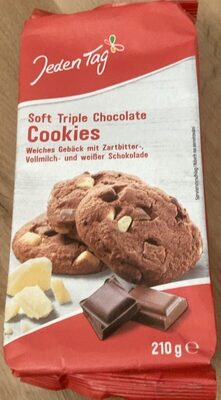 Soft Triple Chocolate Cookies